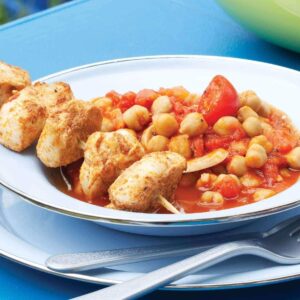 Spicy chicken and chickpeas
