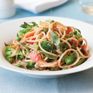 Spring vege pasta