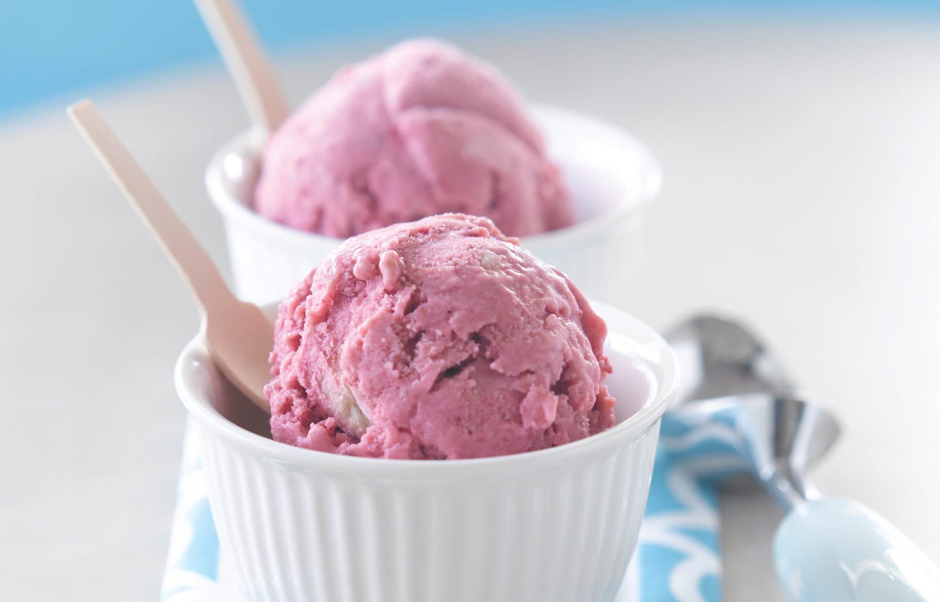 Strawberries and cream ice cream
