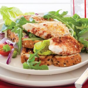 Summer fish open sandwich