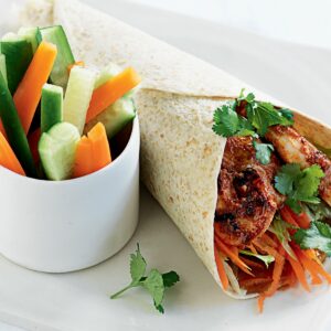 Tandoori chicken wraps