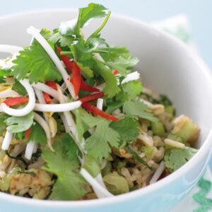 Tasty prawn fried rice
