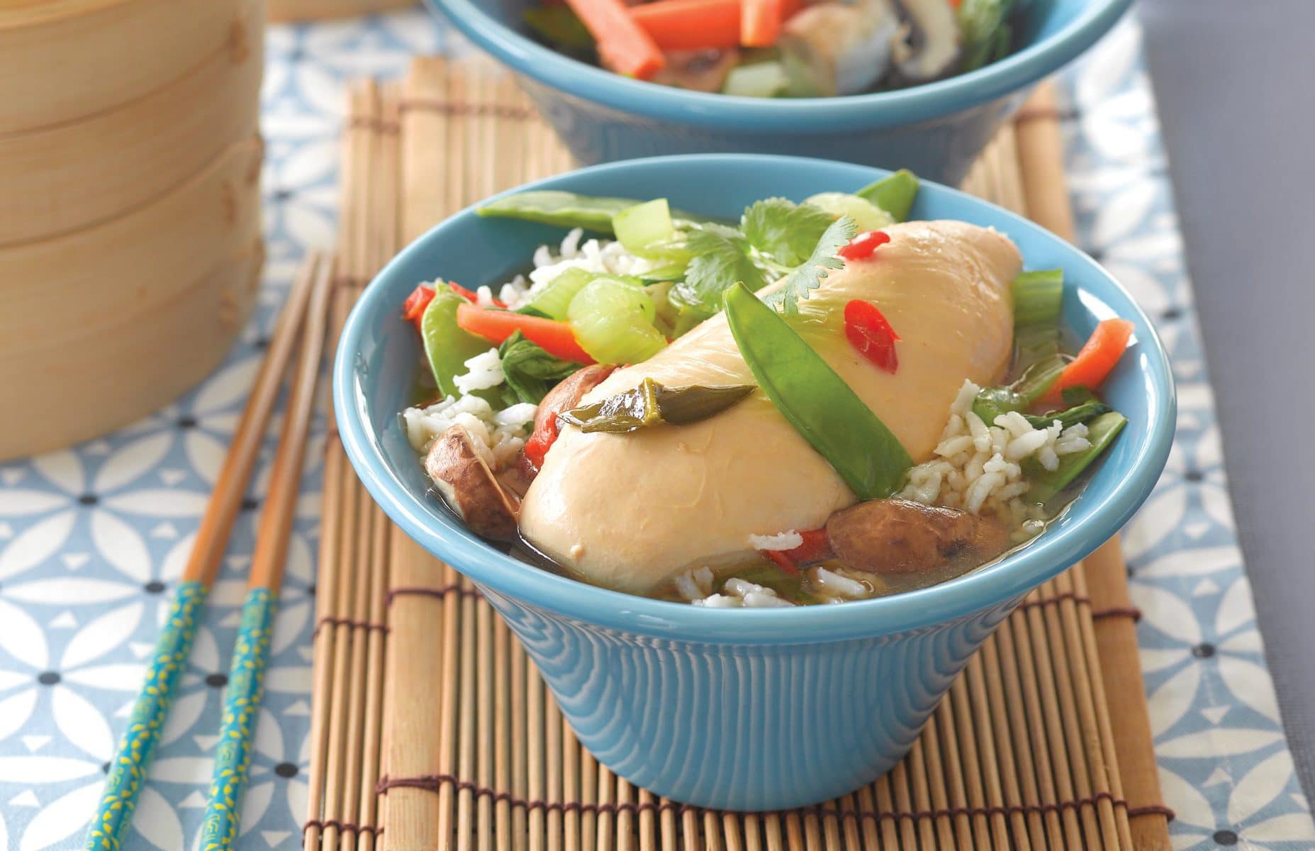 Thai poached chicken