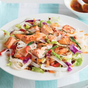 Thai salmon noodle salad