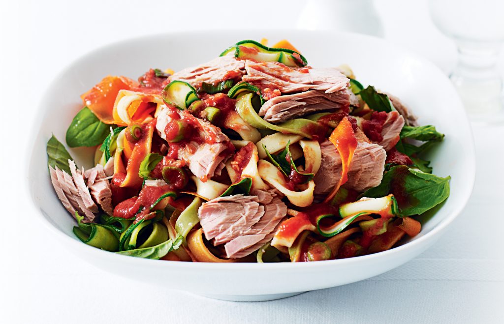 Tuna and vegetable fettuccine Tuna and vegetable fettuccine