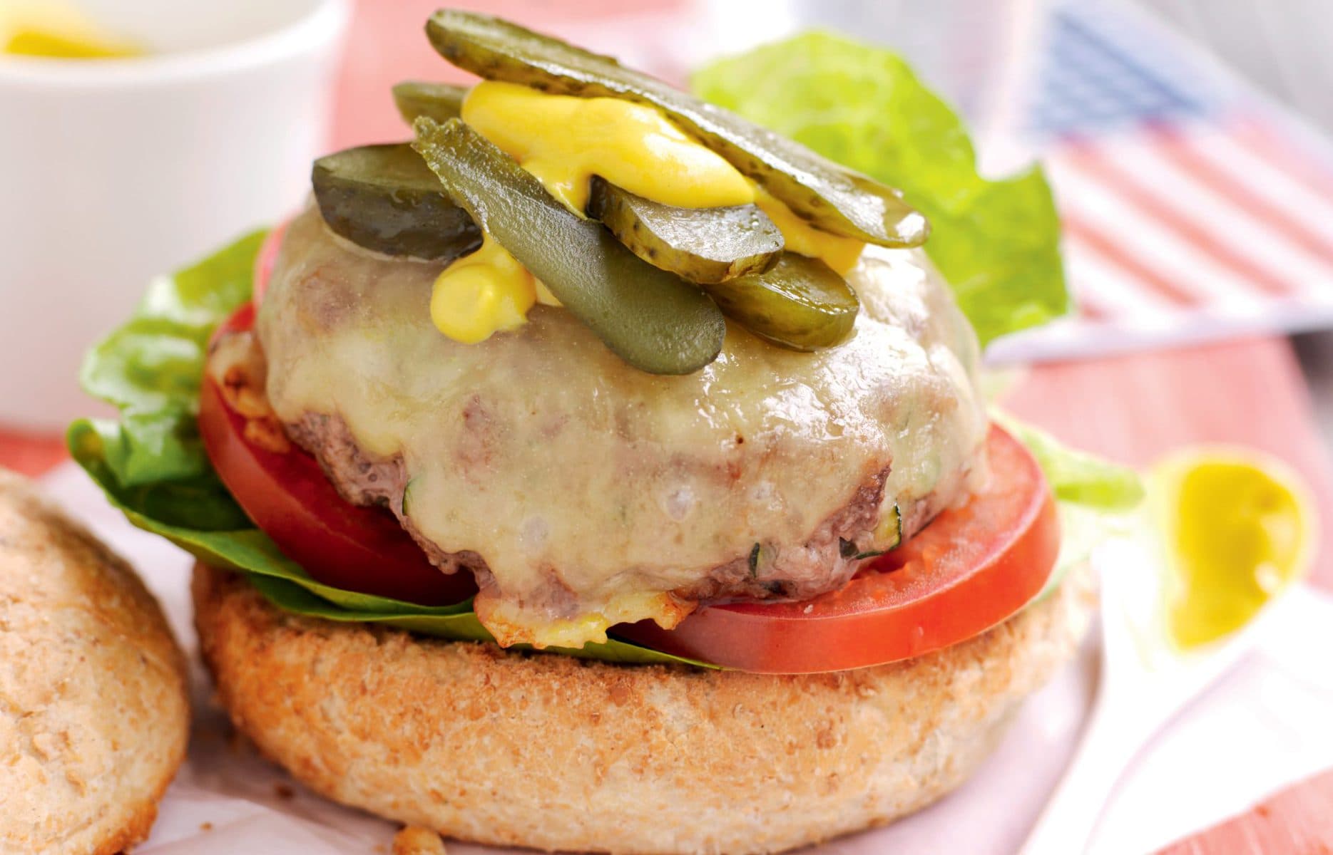 American beef burger