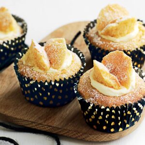 Vanilla and rose water butterfly cupcakes