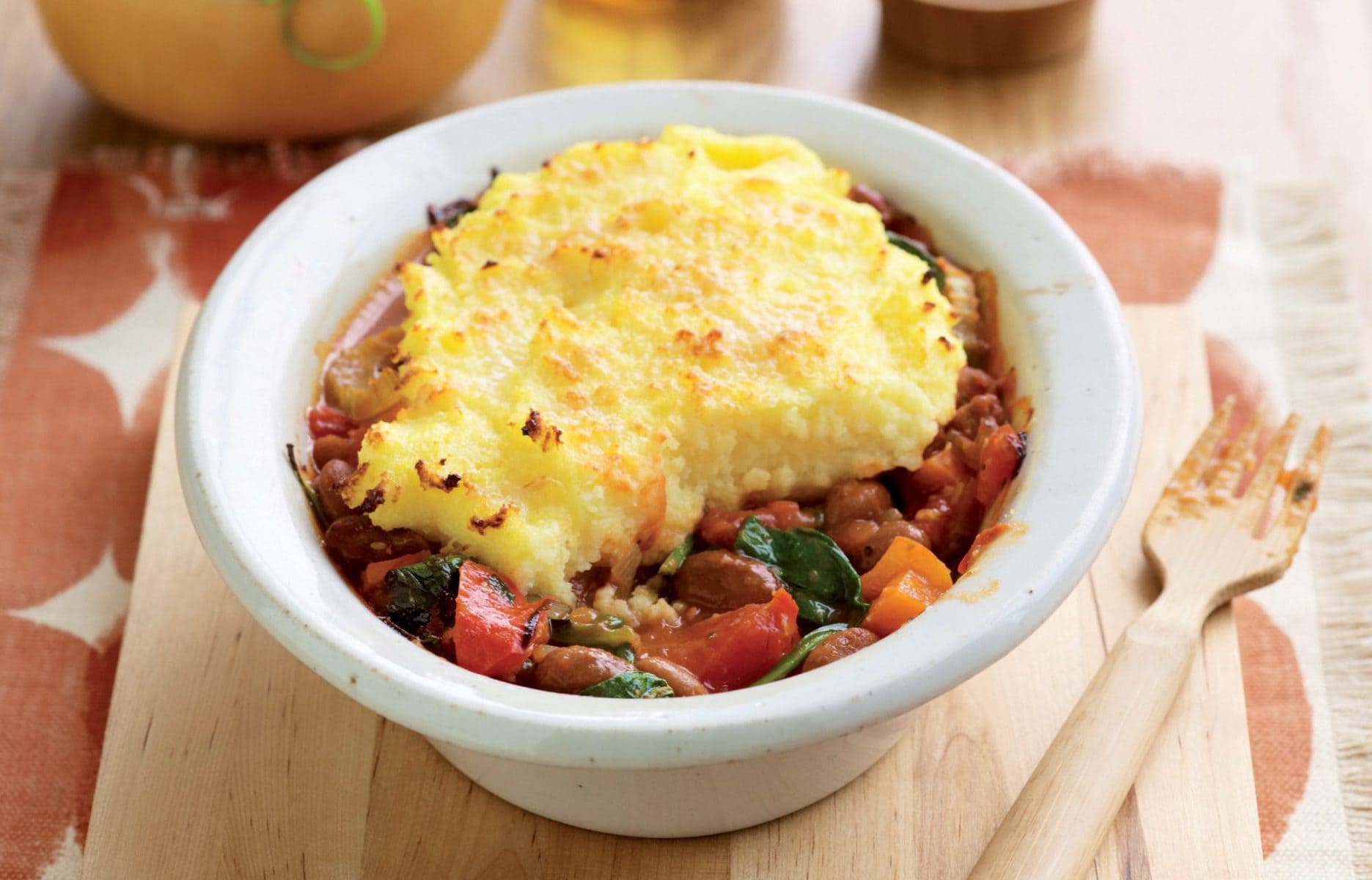 Vege pies with polenta