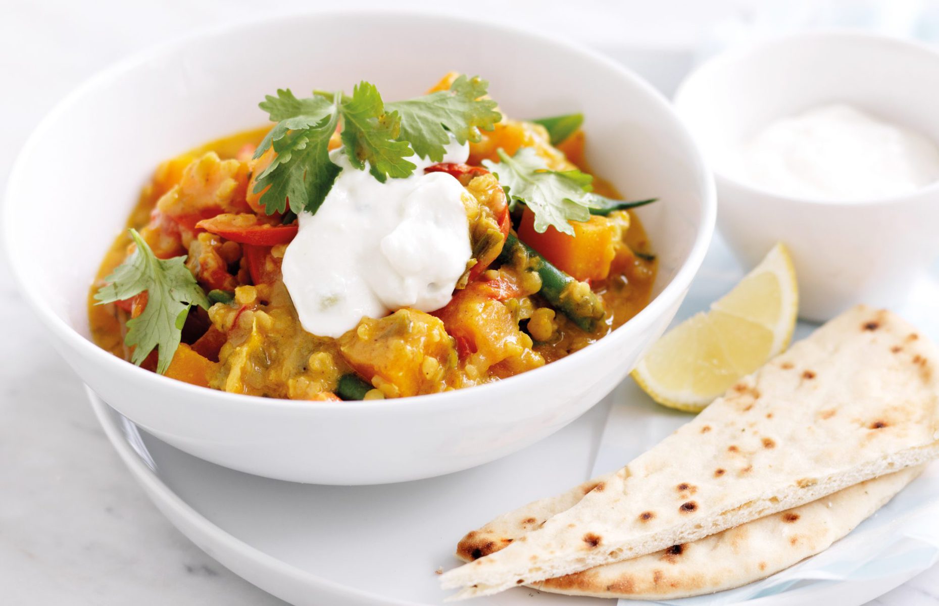 Vegetarian korma curry