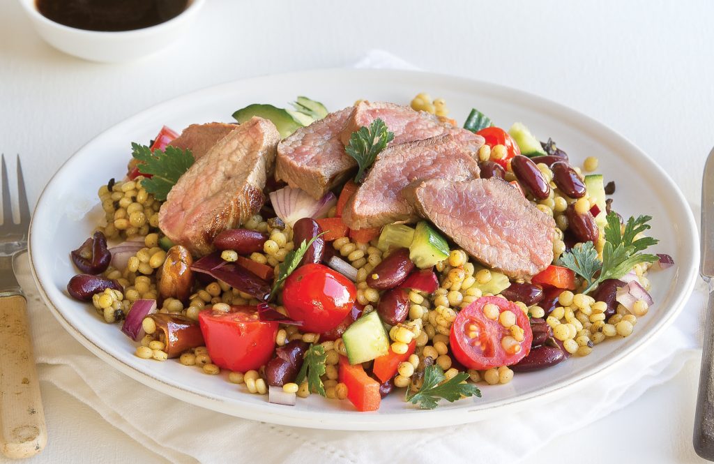 Warm lamb couscous salad Warm lamb couscous salad