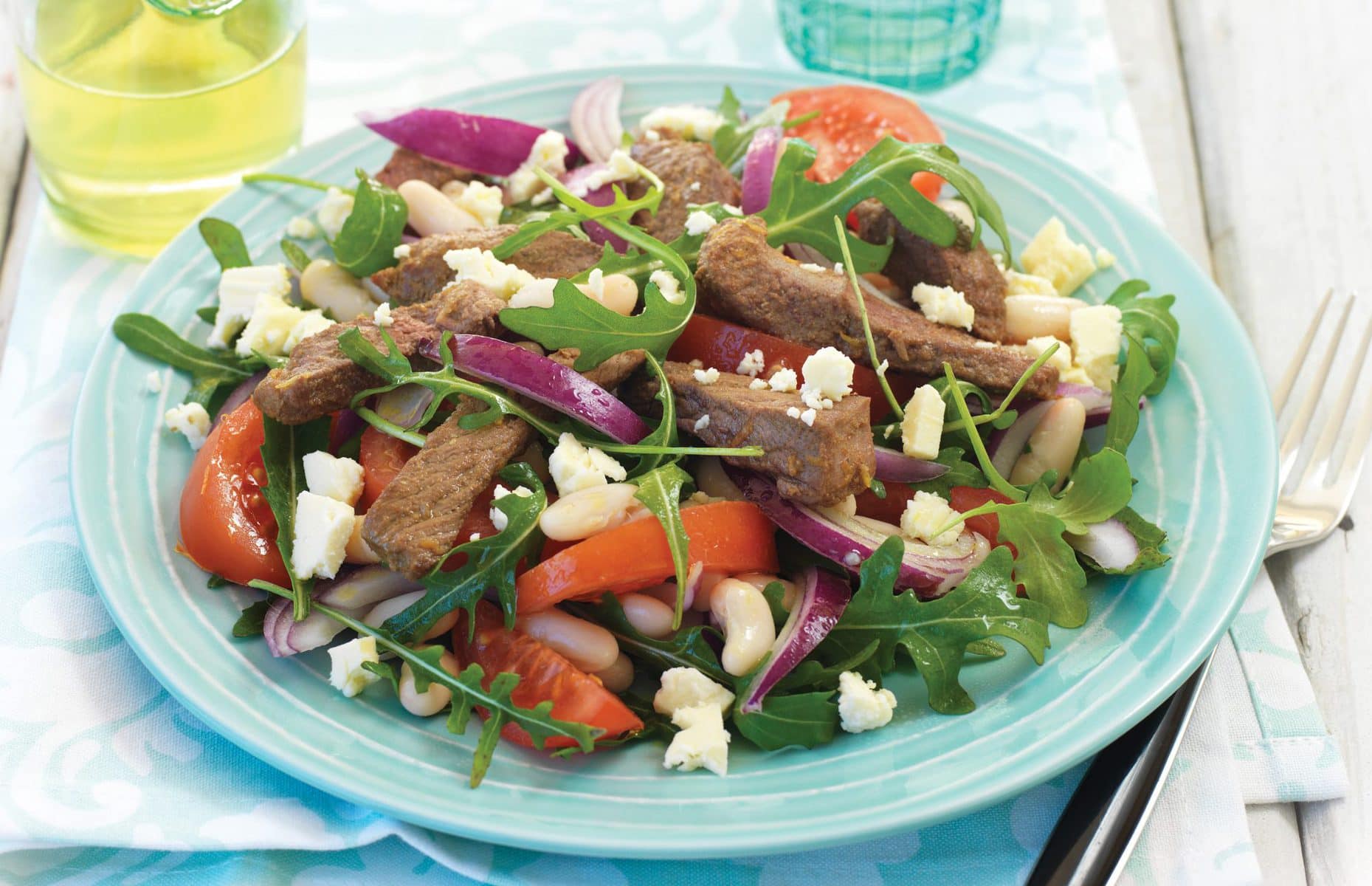 Warm lamb salad