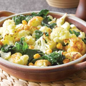Warm spiced cauliflower salad