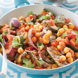 Warm summer vegetable salad