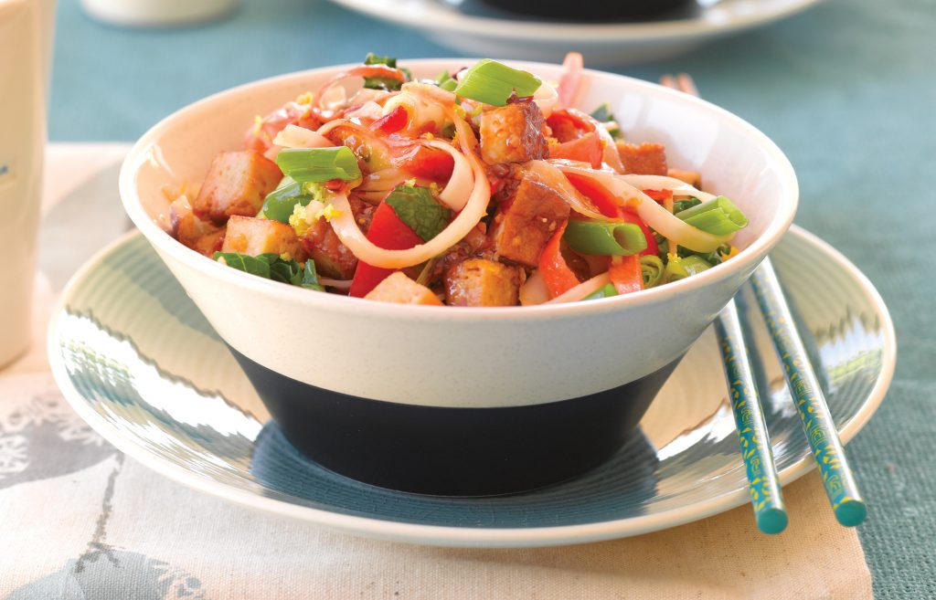 Zesty tofu noodle salad Zesty tofu noodle salad