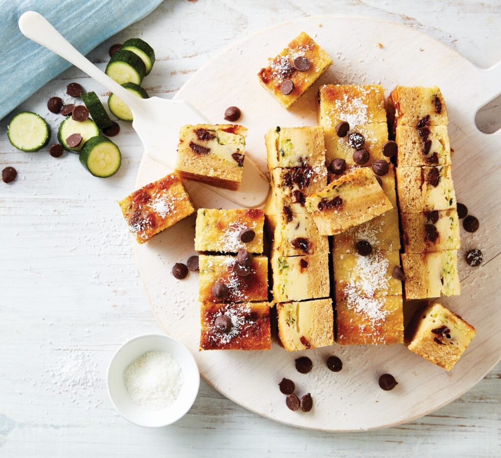 Zucchini and chocolate shortcake
