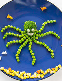 Broccoli octopus