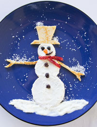 Pancake snowman