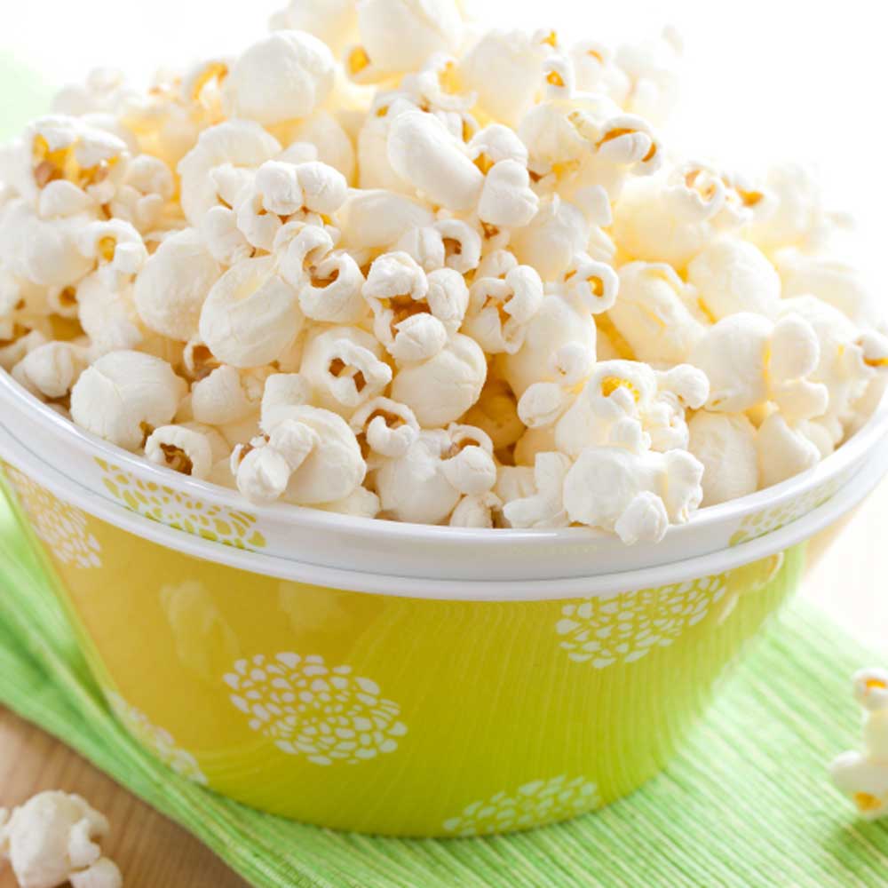 Plain popcorn vs flavoured