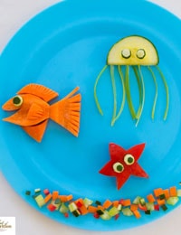 Underwater salad