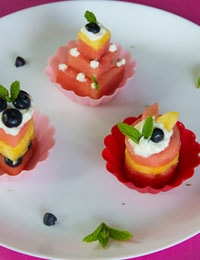Watermelon cupcakes