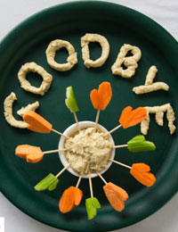 Waving hands platter