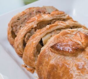 Savoury pork en croute