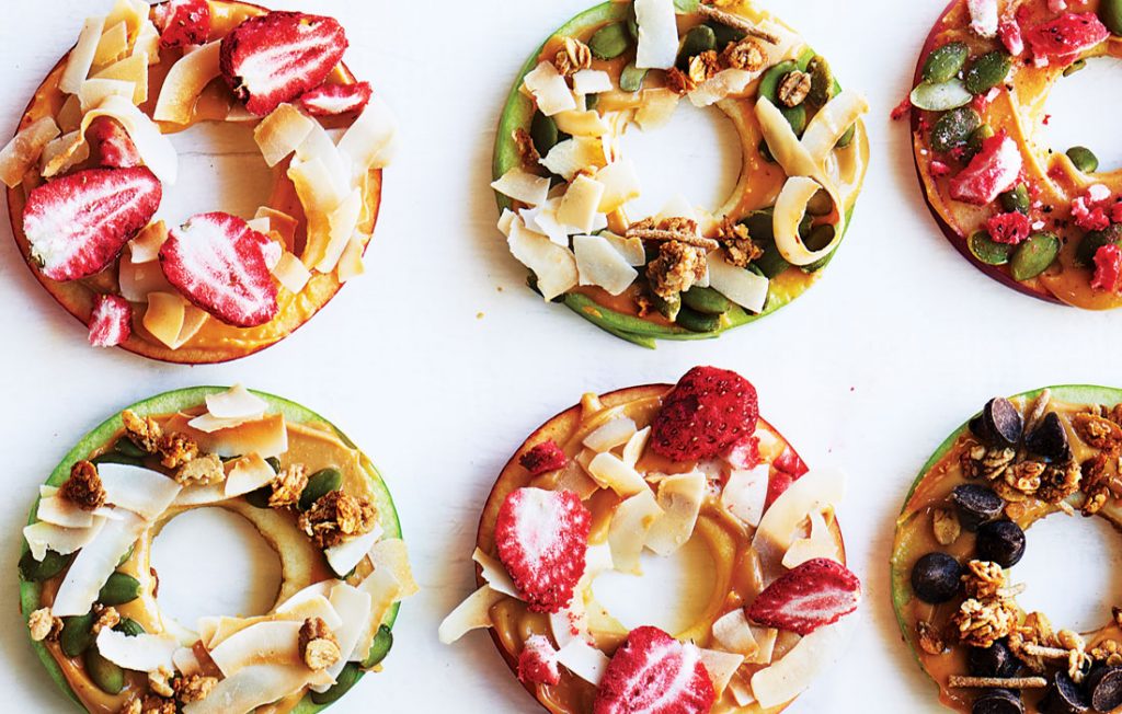 Apple fruit doughnuts