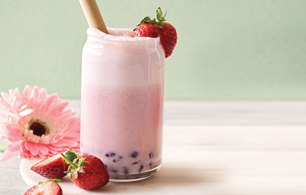 Berry boba ‘tea’