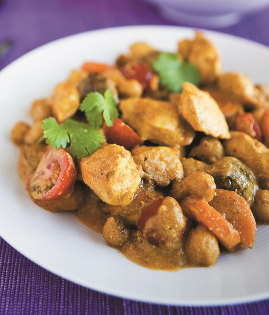 Chicken and vegetable korma