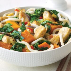 Chicken and pumpkin stir-fry