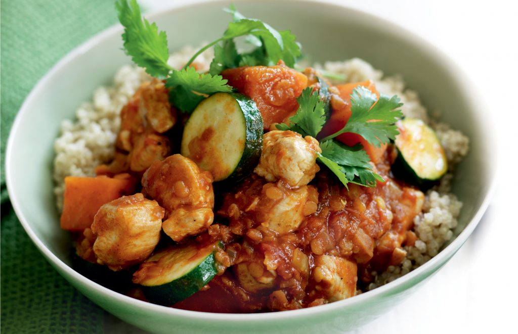 Chicken, lentil and kumara curry