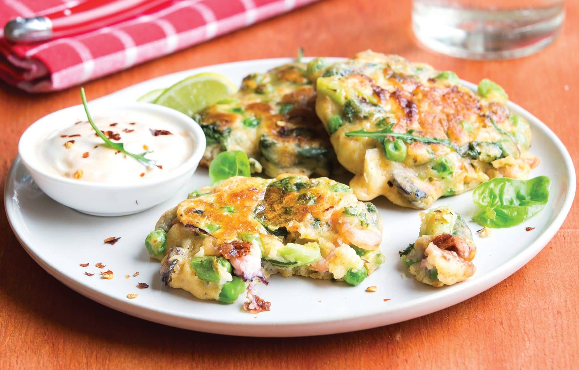 Chilli and mixed seafood fritters