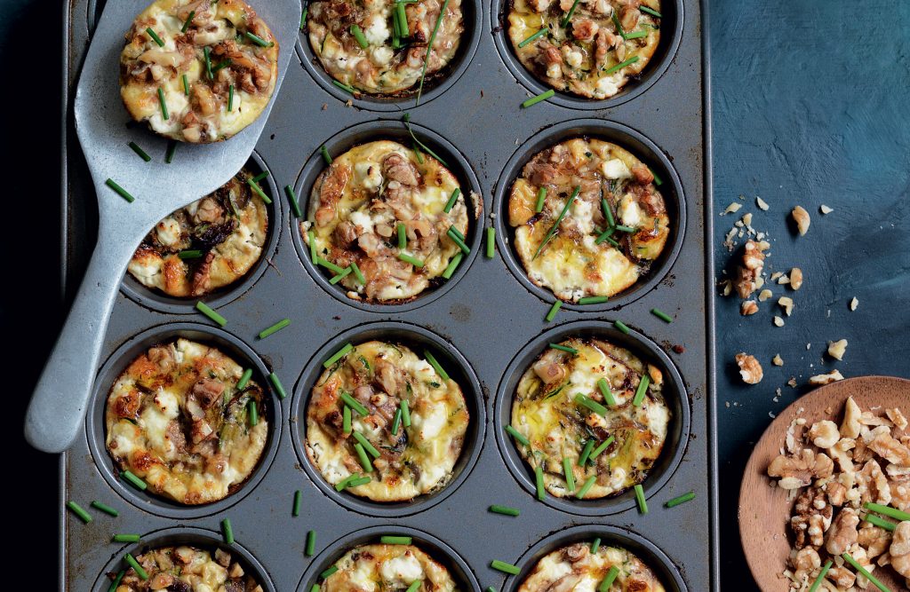 Courgette and goat’s cheese mini frittatas Courgette and goat’s cheese mini frittatas