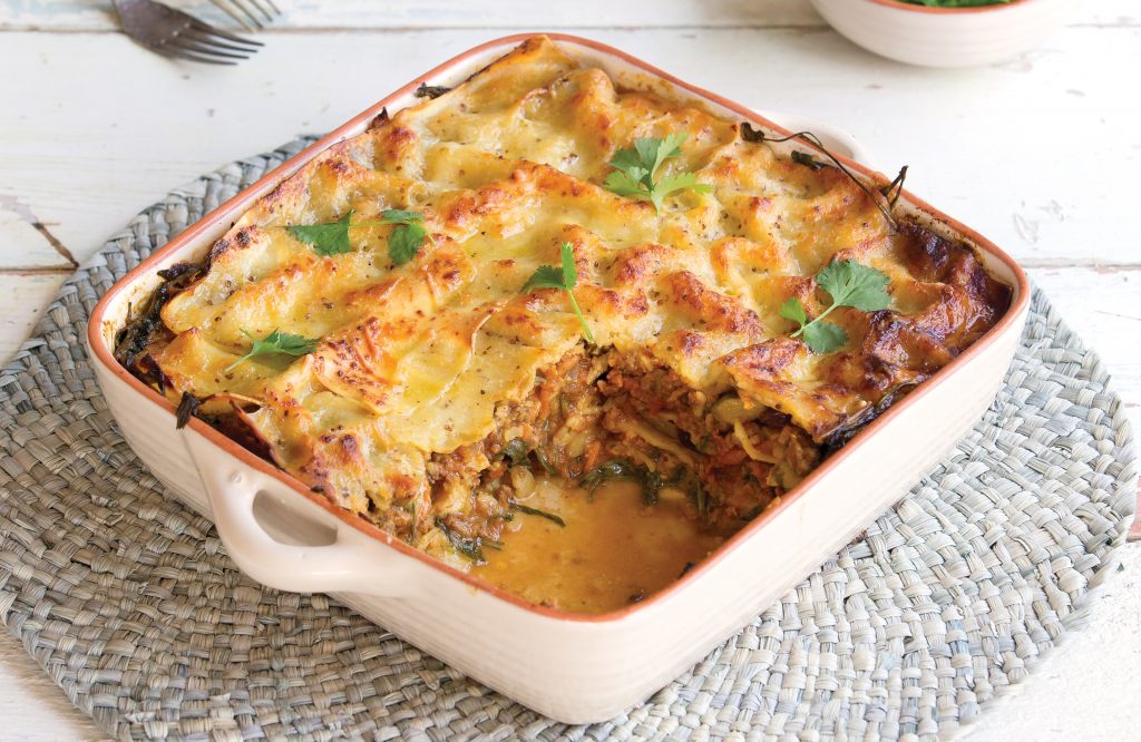 Curried beef lasagne Curried beef lasagne