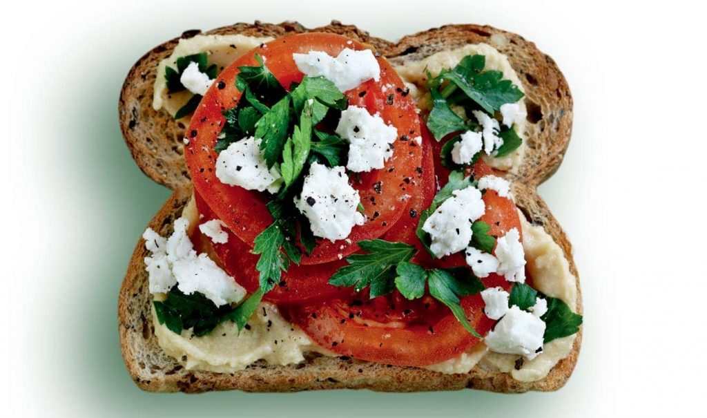Feta and tomato toast topper Feta and tomato toast topper