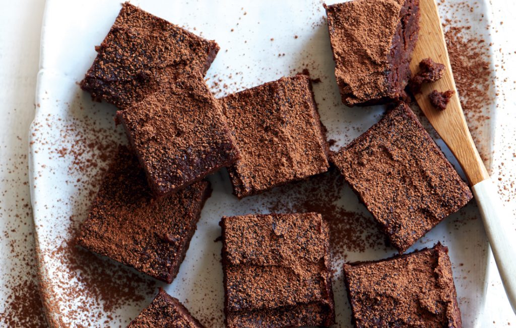 Fudgy sweet potato chocolate brownies