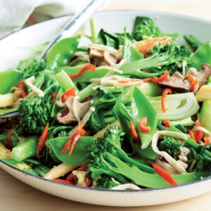 Garlic-ginger vege stir-fry