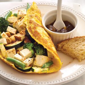 Green vege omelette