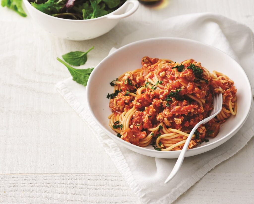Chicken spaghetti bolognese