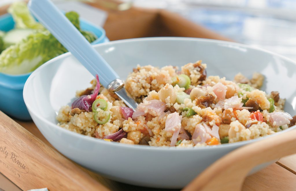 Ham and chargrilled vegetable couscous Ham and chargrilled vegetable couscous