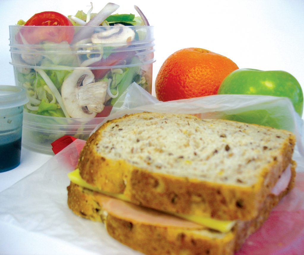 Healthy office lunch