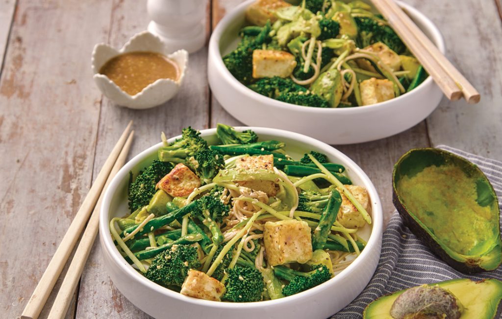 Japanese avocado and tofu salad