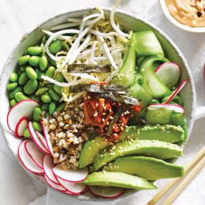 Kimchi buckwheat bowl