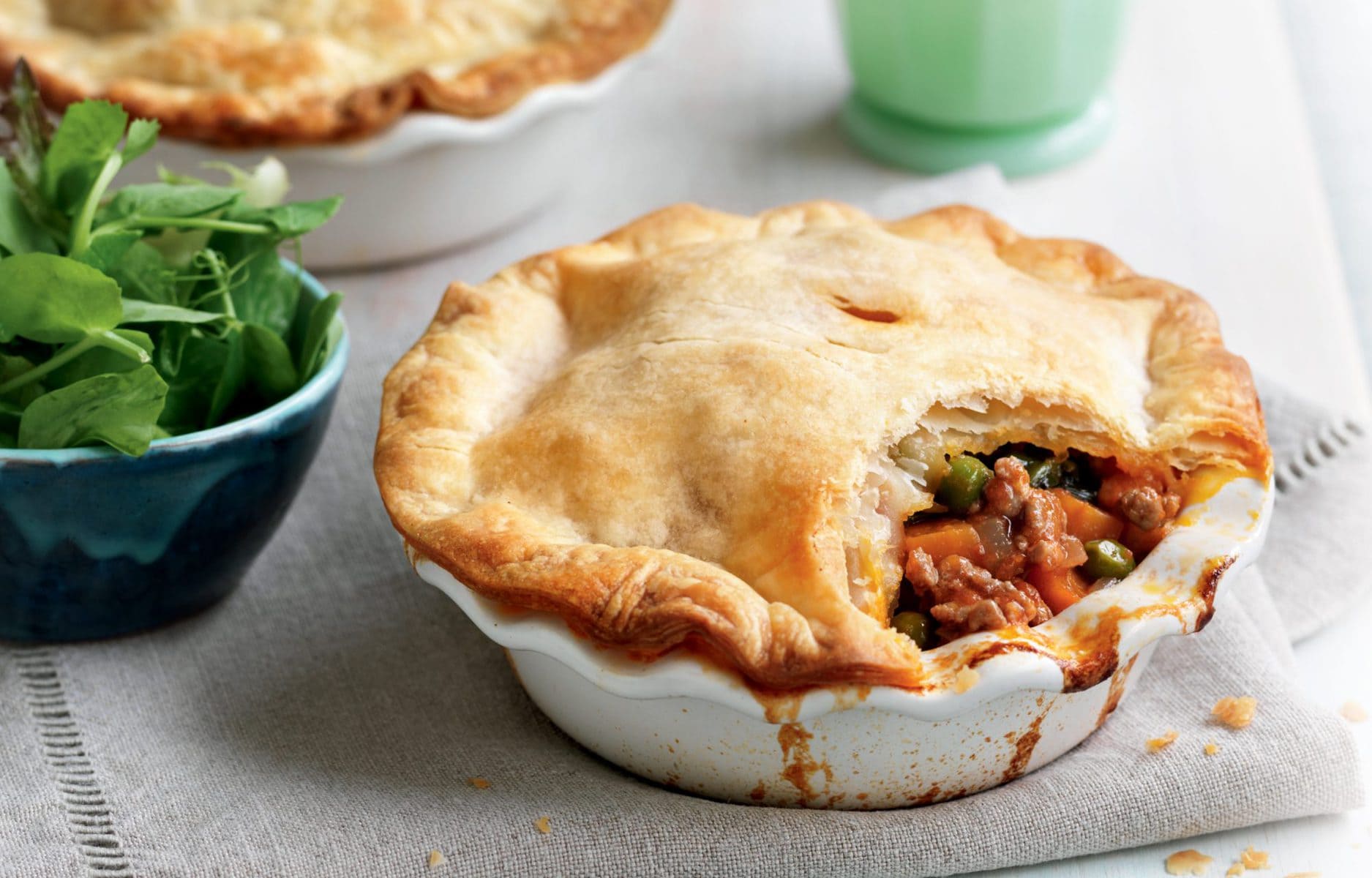 Lamb and vegetable pot pies