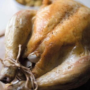 Lemon and garlic roasted chicken