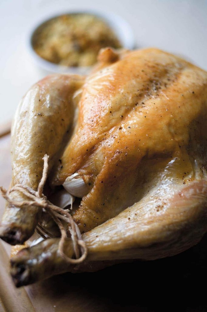 Lemon and garlic roasted chicken Lemon and garlic roasted chicken