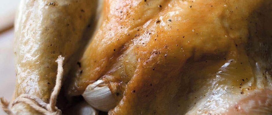 Lemon and garlic roasted chicken