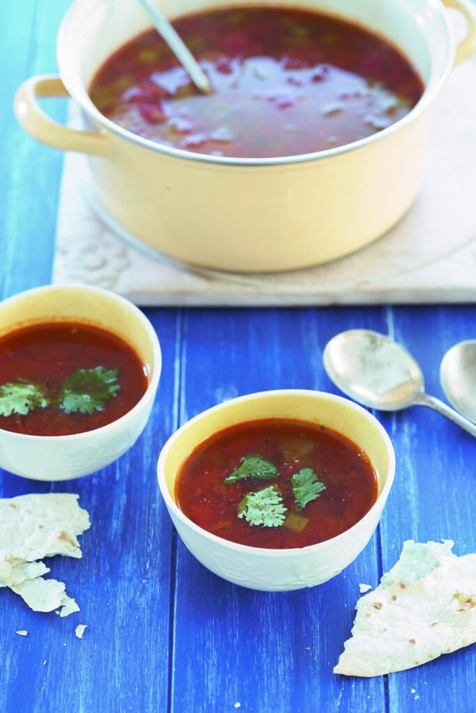 Mexican bean soup with tortillas Mexican bean soup with tortillas