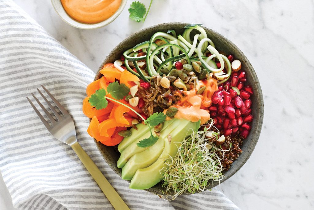 Nutty courgette ‘noodle’ bowl Nutty courgette ‘noodle’ bowl