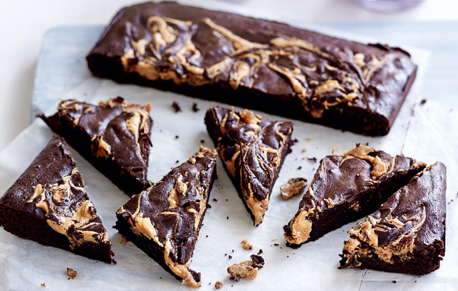 Peanut butter brownies